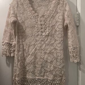 Vintage crochet tunic
